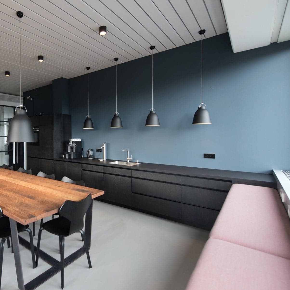 Professional commercial interior with clean painted walls